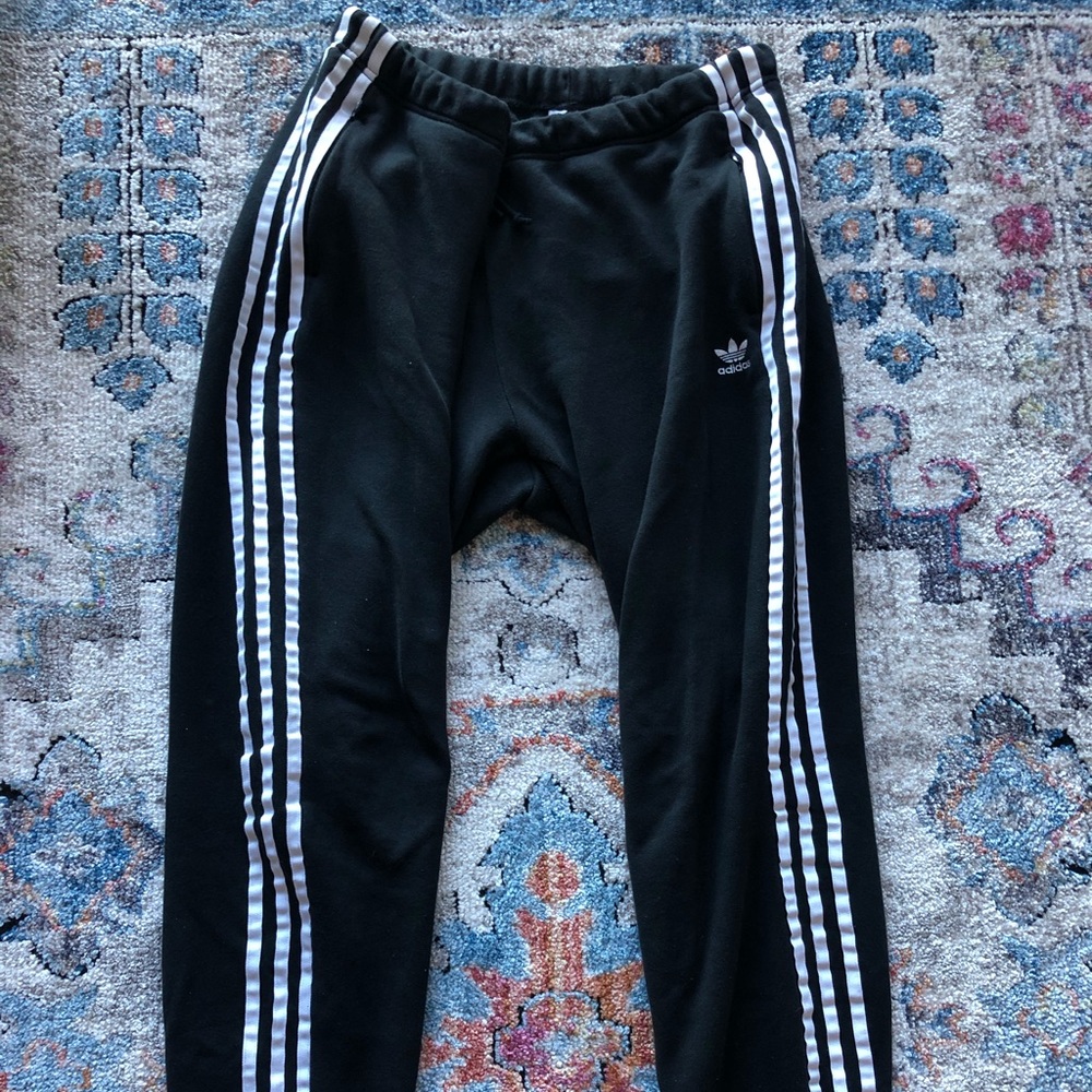 Black adidas sweatpants